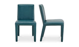 Monte Dining Chair Teal Vegan Leather - Set Of Two