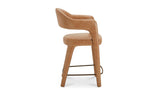 Martens Counter Stool Brown Leather