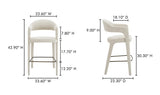 Martens Bar Stool Beige