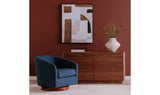 Round Off Dresser Walnut Brown