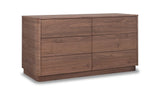 Round Off Dresser Walnut Brown