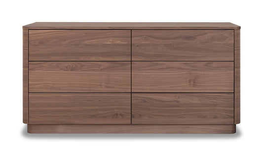 Round Off Dresser Walnut Brown