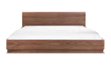 Round Off King Bed Walnut Brown