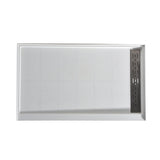 Alexander 60 in. L x 36 in. W Alcove Shower Pan Base with Left or Right Drain in Glossy White Marine Acrylic