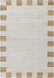 Yuval Dotted Bordered Jute Carpet - Clearance