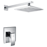 Viace Series 1-Spray 8 in. Fixed Showerhead in Polished Chrome