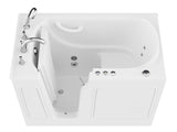 ANZZI Coupe Series 29 in. x 52 in. Quick Fill Walk-In Whirlpool Tub with Powered Fast Drain in White