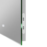 ANZZI Rectangular LED Smart Mirror (24x32 or 28x32 in.), Copper-Free, Adjustable CCT, Built-in Defogger, UL-Certified