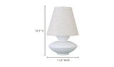 Dell Table Lamp White