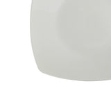 Gibson Home Zen Buffet 16-Piece Porcelain Dinnerware Set, Square Plates & Bowls, Service for 4, White