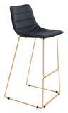 Adele Barstool (Set of 2) Black & Gold