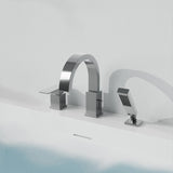 Nite Series Single-Handle Deck-Mount Roman Tub Faucet with Handheld Sprayer