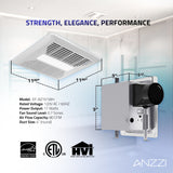 Daisy Series 80 CFM Ceiling Mount Bathroom Exhaust Fan with Brilliant LED Light and ENERGY STAR in Soothing White