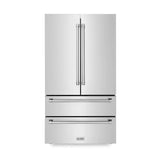 ZLINE Kitchen Package Refrigerator, Rangetop, Rangehood, Wall Oven, 4KPR-RTRH36-AWD