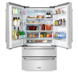 ZLINE Kitchen Package with Refrigerator, Range, Microwave, 3KPR-RAOTRH30