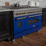 ZLINE 48" Bundle Range RAS-BG-48 & Range Hood 8654BG-48, 2KP-RASBGRH48