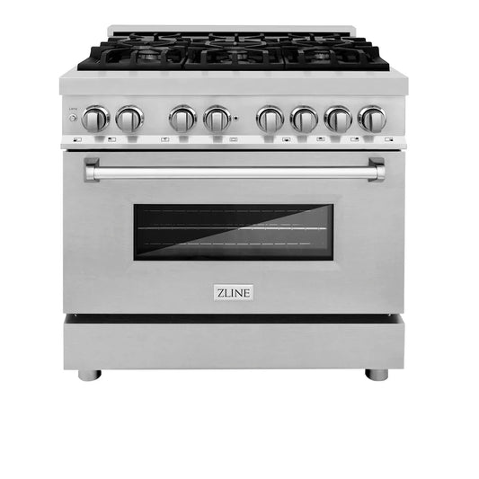 ZLINE 36" Bundle Range RA-SN-36 & Range Hood KB-36, 2KP-RASNRH36