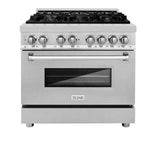 ZLINE 36" Bundle Range RA-SN-36 & Range Hood KB-36, 2KP-RASNRH36