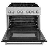 ZLINE 36" Bundle Range RAS-BLM-36 & Range Hood 8654BLM-36, 2KP-RASBLMRH36