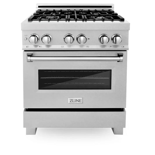 ZLINE 30" Bundle Range RAS-SN-30 & Range Hood 8654SN-30, 2KP-RASSNRH30