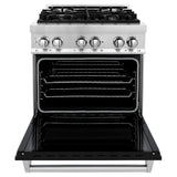 ZLINE 30" Bundle Range RA-BLM-30 &  Wall Range Hood KB-30, 2KP-RABLMRH30