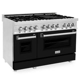 ZLINE 48" Bundle Range RA48 & Wall Range Hood KB-48, 2KP-RABLMRH48