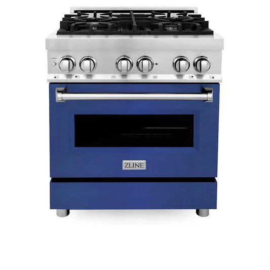 ZLINE 30" Bundle Range RA-BM-30 & Wall Range Hood KB-30, 2KP-RABMRH30