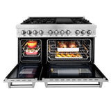 ZLINE 48 " Package Range, Range Hood, Microwave, Dishwasher,  4KP-RARH48-MWDW