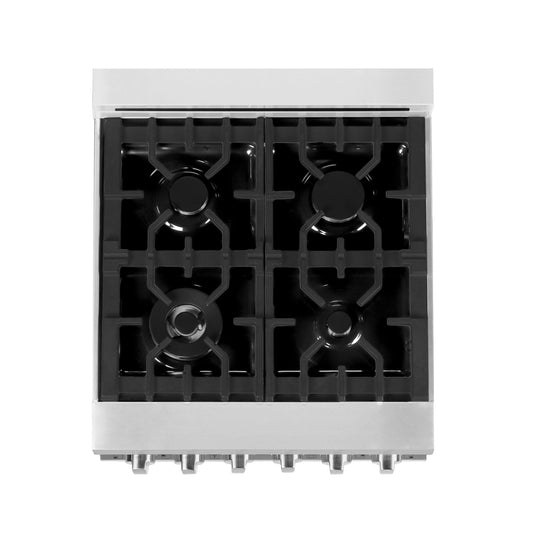 ZLINE 24" Professional Dual Fuel Range, Stainless Steel Door, RA-SN-24