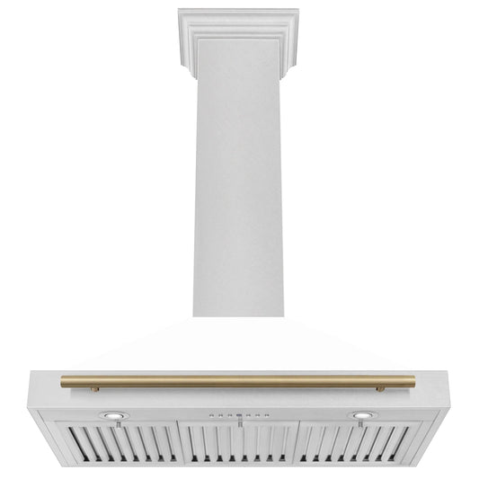ZLINE 48" Autograph Stainless Wall Range Hood KB4SNZ-WM48-CB