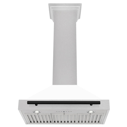 ZLINE 30" Autograph Stainless Wall Range Hood KB4SNZ-WM30-MB