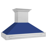 ZLINE 48" Autograph DuraSnow Stainless Wall Range Hood 8654SNX-BM-48