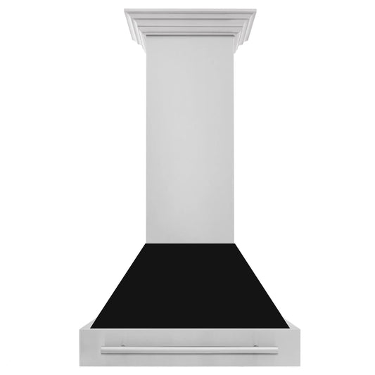 ZLINE 30" Autograph Stainless Wall Range Hood, 8654STX-BLM-30