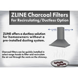 ZLINE 1 Set Charcoal Filters for Range Hoods w/Recirculating Option, CF1-587/597/9597