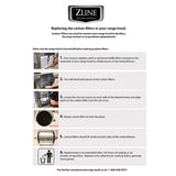 ZLINE 1 Set Charcoal Filters for Range Hoods w/Recirculating Option, CF1-587/597/9597