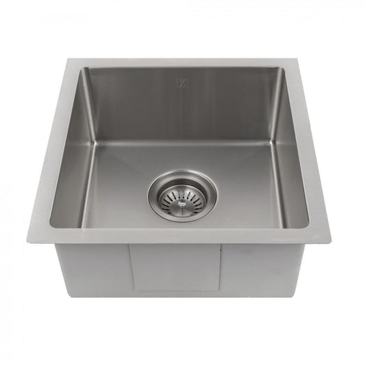ZLINE 15" Undermount Single Bowl Bar Sink in Stainless Steel, SUS-15