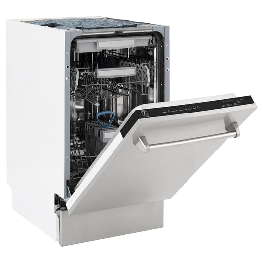 ZLINE 18" Dishwasher in Custom Panel Ready, Stainless Tub, DWV-304-18