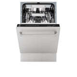 ZLINE 18" Dishwasher in Custom Panel Ready, Stainless Tub, DWV-304-18