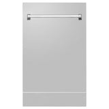 ZLINE 18" Dishwasher in Custom Panel Ready, Stainless Tub, DWV-304-18