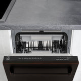 ZLINE 18" Dishwasher, Oil Rubbed Bronze panel, Stainless Tub, DWV-ORB-18