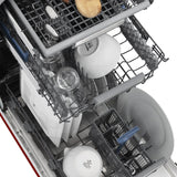 ZLINE 18" Dishwasher, Red Gloss panel, Stainless Tub, DWV-RG-18