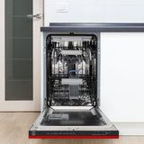 ZLINE 18" Dishwasher, Red Matt panel, Stainless Tub, DWV-RM-18