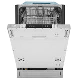 ZLINE 18 in. Compact Top Control Dishwasher with Stainless Steel Tub and Modern Style Handle, DW-BS-H-18