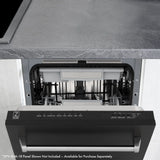 ZLINE 18" Tallac Series 3rd Rack Top Control Dishwasher in Custom Panel Ready with Stainless Steel Tub, DWV-UF-18