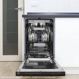 ZLINE 18" Tallac Series 3rd Rack Top Control Dishwasher in Custom Panel Ready with Stainless Steel Tub, DWV-UF-18