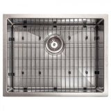ZLINE 23" Undermount Single Bowl Sink DuraSnow Stainless Steel, SRS-23S