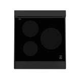 ZLINE 24" 2.8 cu. ft. Induction Range with a 3 Element Stove and Electric Oven in Black Stainless Steel RAIND-BS-24