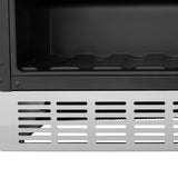 ZLINE 24" Autograph Edition 154 Can Beverage Cooler Fridge with Adjustable Shelves in Stainless Steel with Matte Black Accents RBVZ-US-24-MB