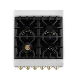 ZLINE 24" Autograph Edition, Gas Range, White Door, RGZ-WM-24-G