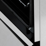 ZLINE 24" Autograph Gas Range Gas, DuraSnow, RGSZ-SN-24-MB